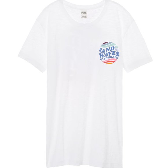 New Victoria's Secret PINK Campus Tee - Picture 2 of 3